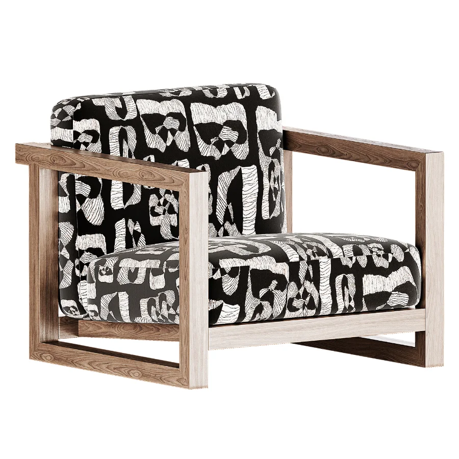 Jenga Armchair By Saloni - Image 4