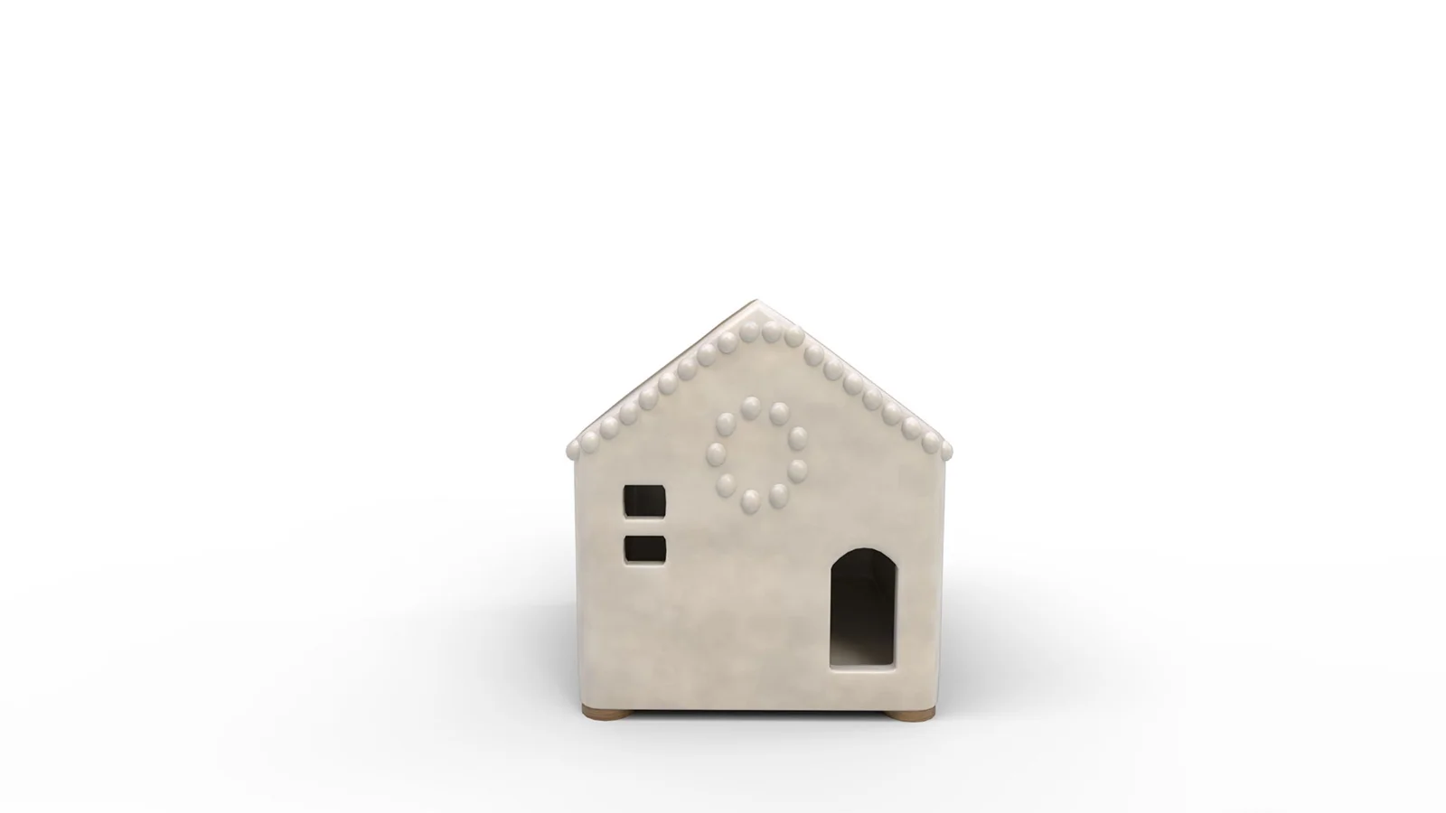 Handmade Ceramic Christmas Village House Mini - Image 2