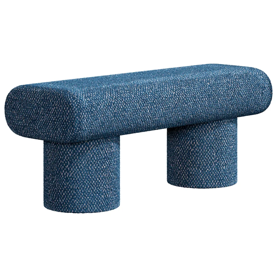 Plum Boucle Green Bench - Image 2