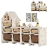 Toy shelving PTSTW9CL 9 boxes - Thumbnail 1