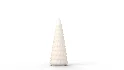 Pre Lit Caviar Beaded Glass Trees White - Thumbnail 1