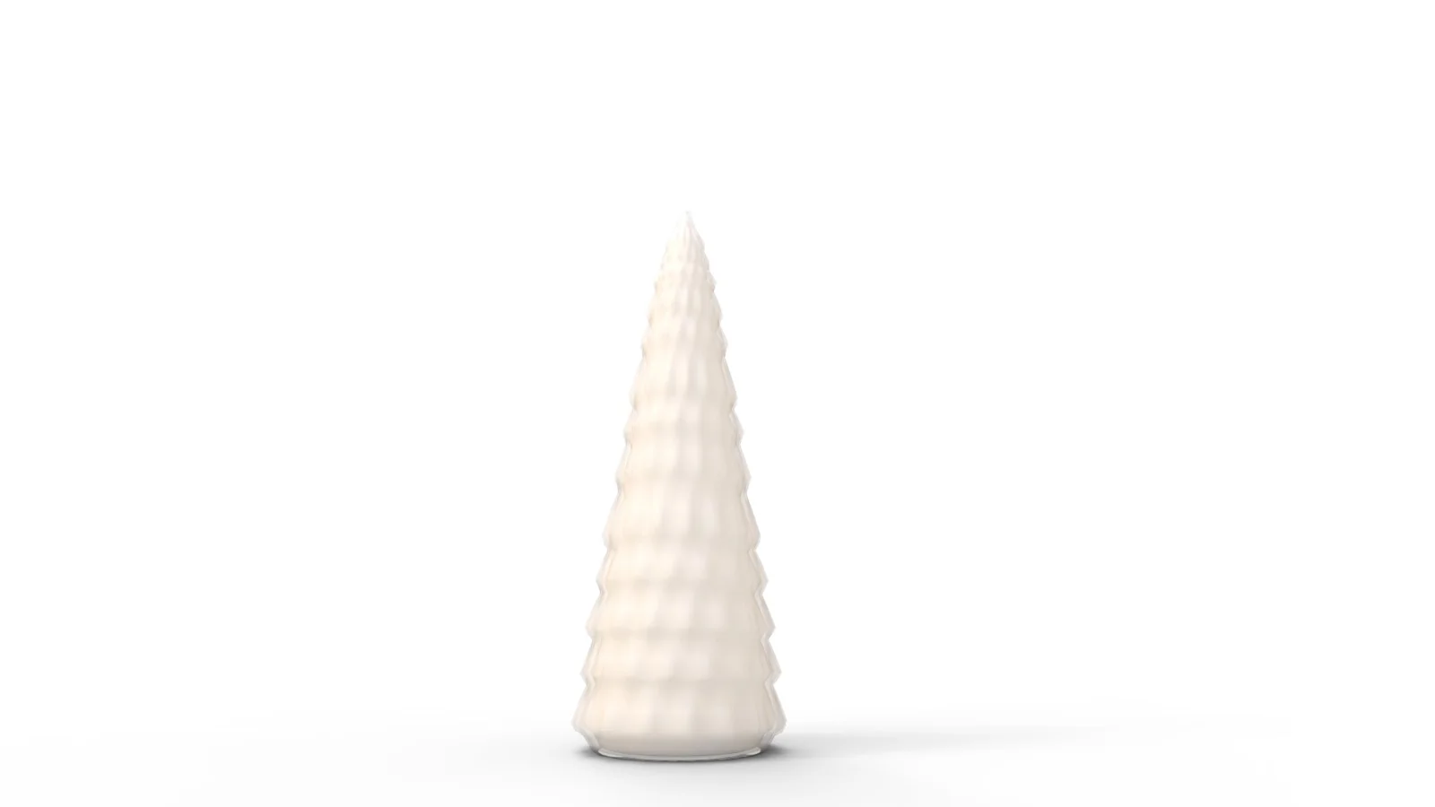 Pre Lit Caviar Beaded Glass Trees White - Image 1