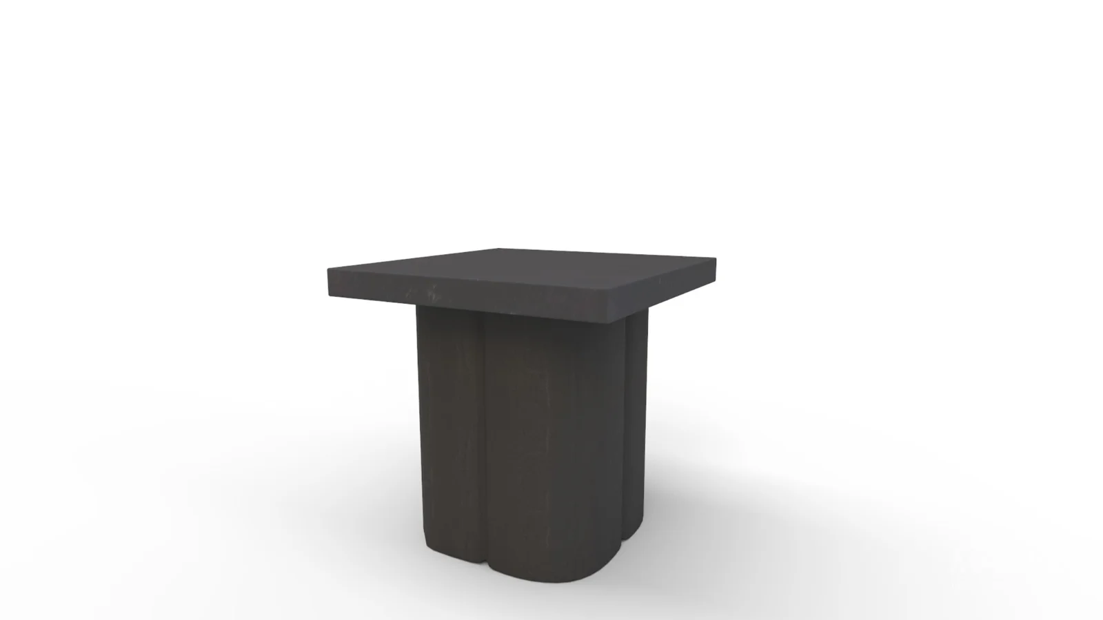 Kayla Black Concrete Side Table - Image 5
