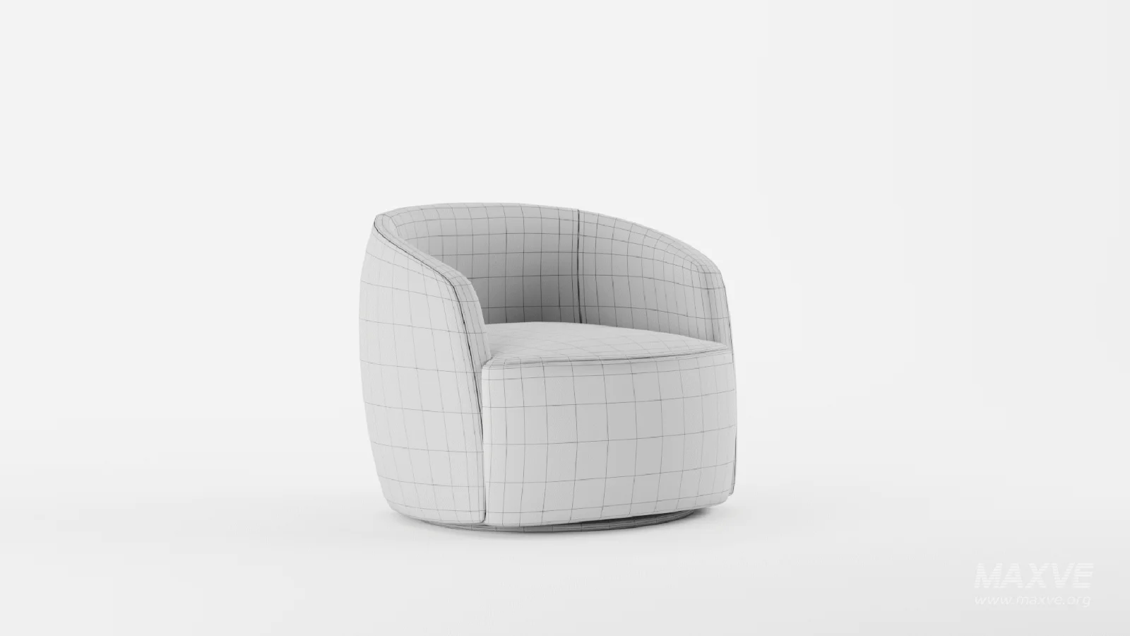 Tub Swivel Chair Sand Velvet - Image 11