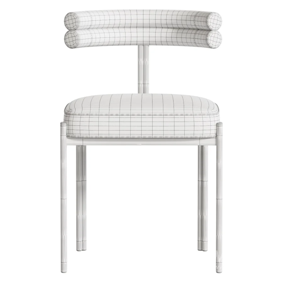 Industrial Velvet Dining Room Chair - Image 9
