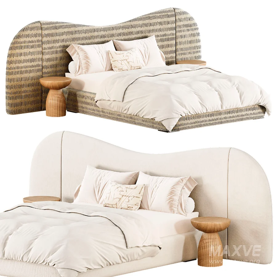 Lulu and Georgia Gladys Extended Headboard Platform Bed - Image 6