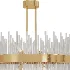 Sabina Satin Brass Round Chandelier - Thumbnail 2