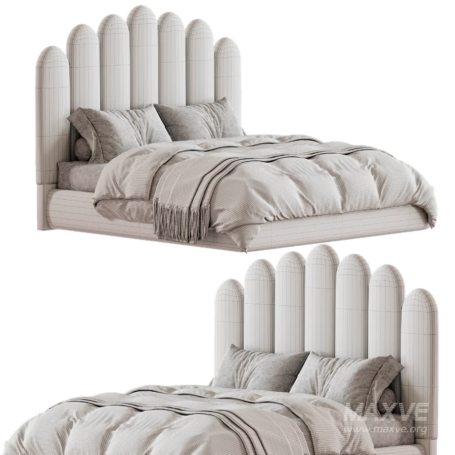 Liel Velour Bed Divan - Image 5