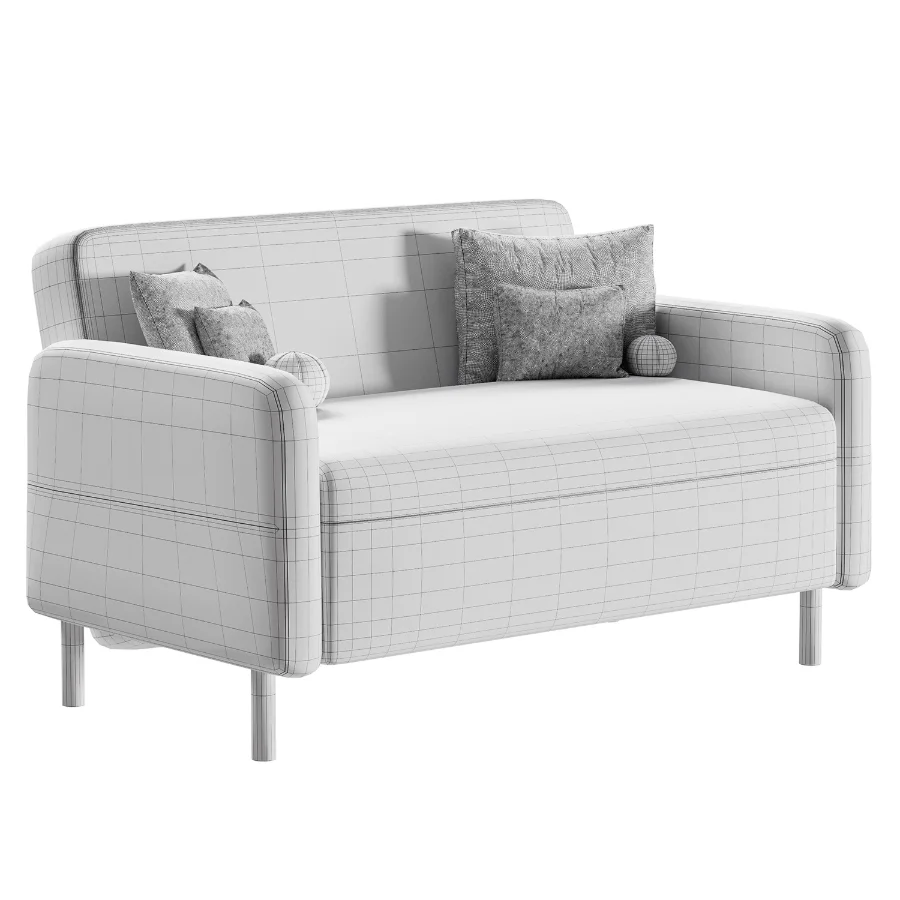 Straight sofa Fils Mini 120 Velvet Terra - Image 3