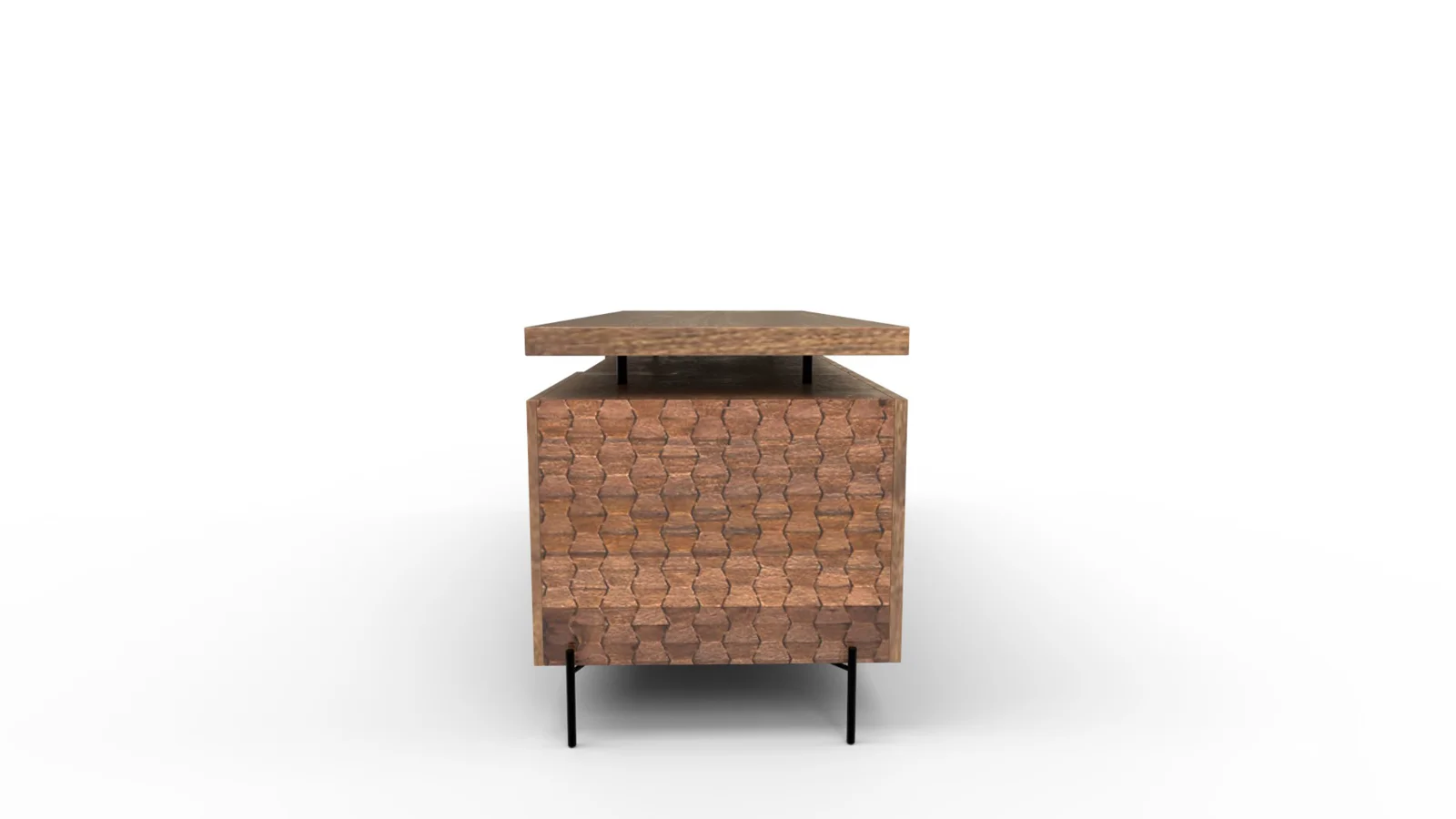 Raffael Carved Wood Executive Desk - Image 3