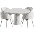 Boucle chair grey and Dining table Makoto - Thumbnail 3