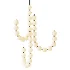Womo Pearl Brass Globe Chandelier - Thumbnail 2