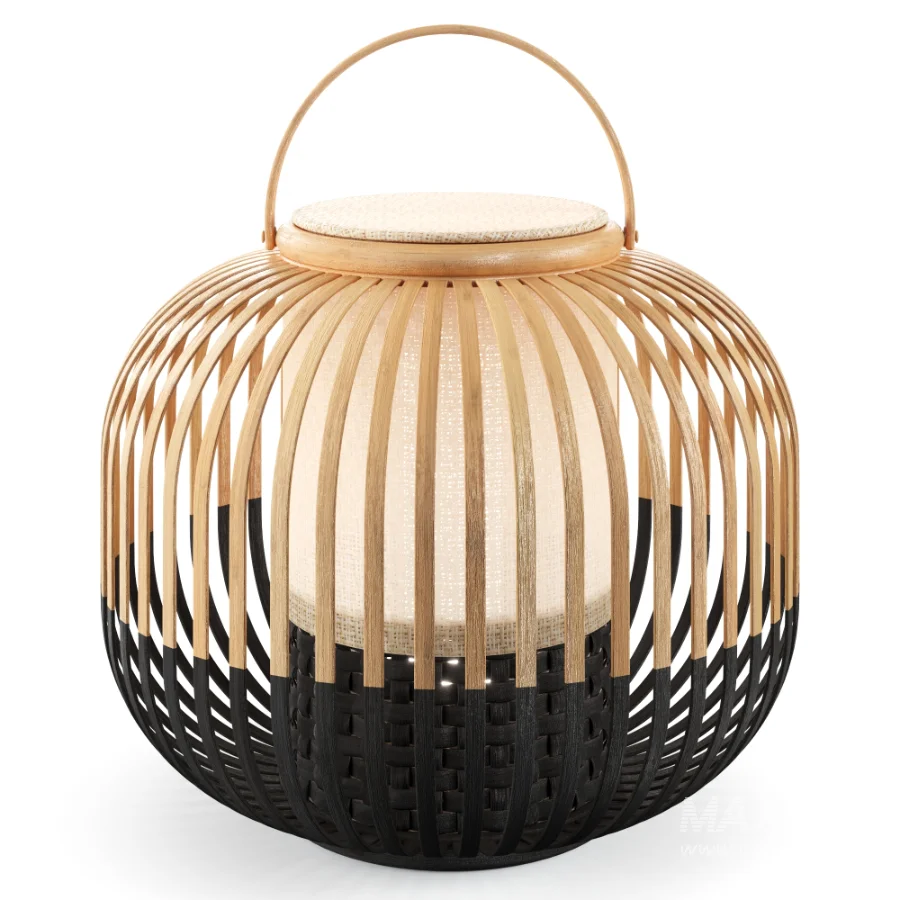 TakeAWay Bamboo Floor Lamp by Forestier - Image 5