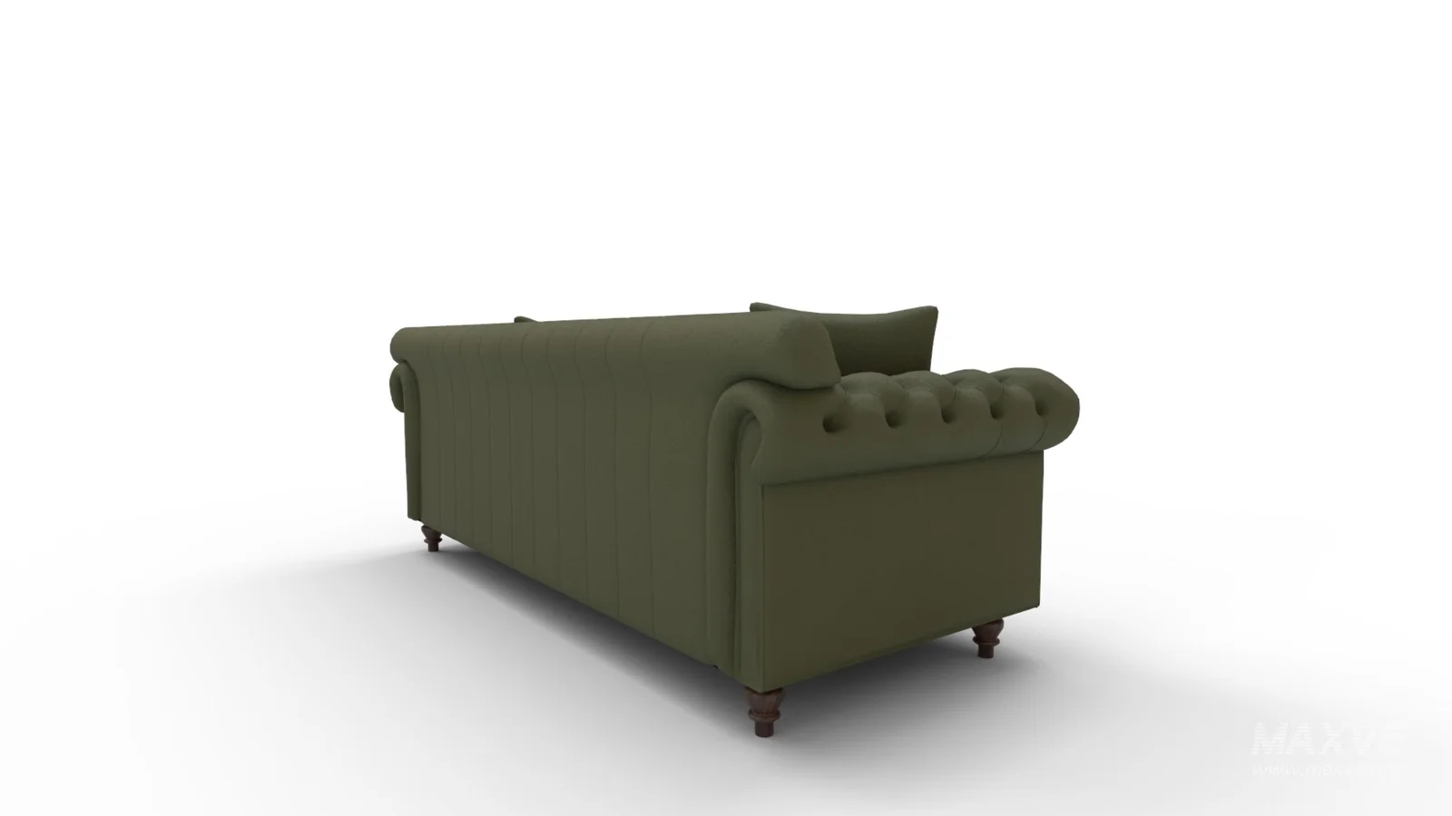 Eva Green Velvet Sofa - Image 5