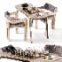 Chess Table and Chairs - Thumbnail 1