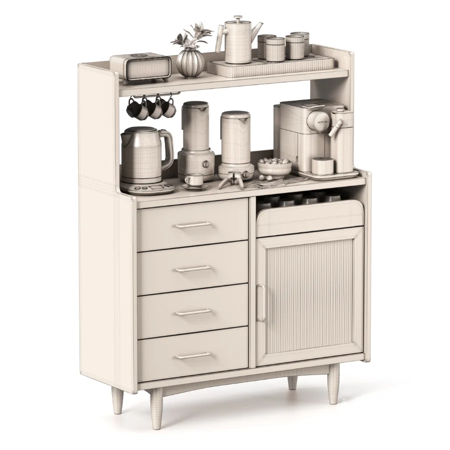 Kitchen Set & Wood Sideboard - Image 6