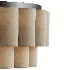 Folia scalloped natural linen flush pendant - Thumbnail 6