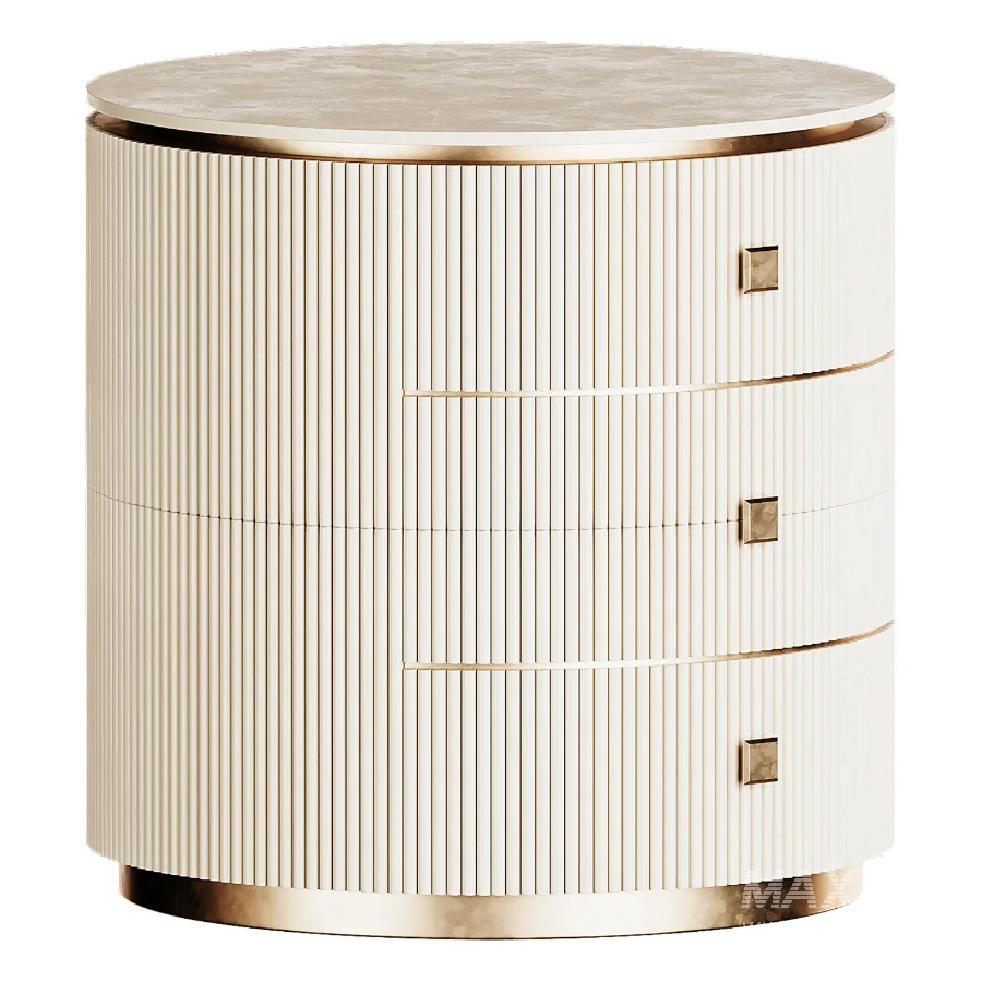Bed Side Table Kennedy White - Image 3