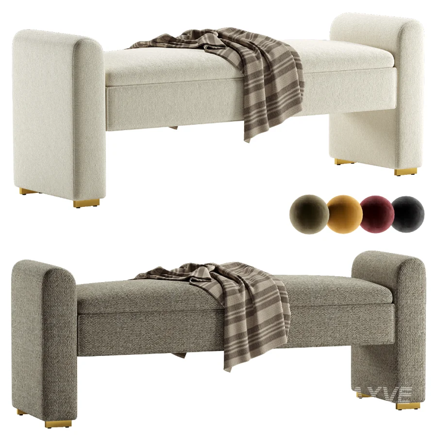 Caliste Ivory Bench - Image 1