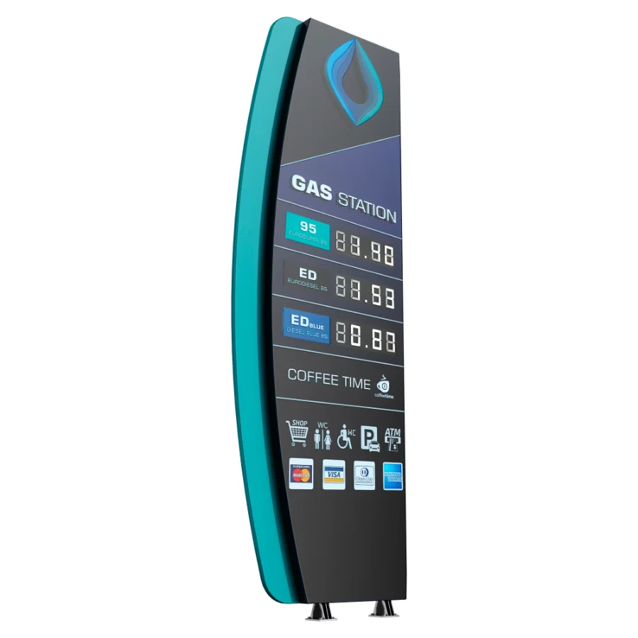 Gas station price sign - Image 3