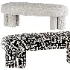 Estelle Stone Cream Ottoman - Thumbnail 5