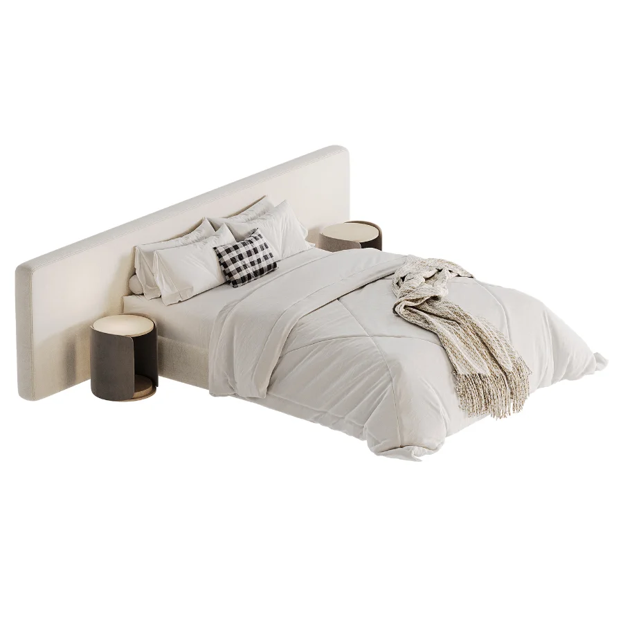 Modern Double Bed 03 - Image 1