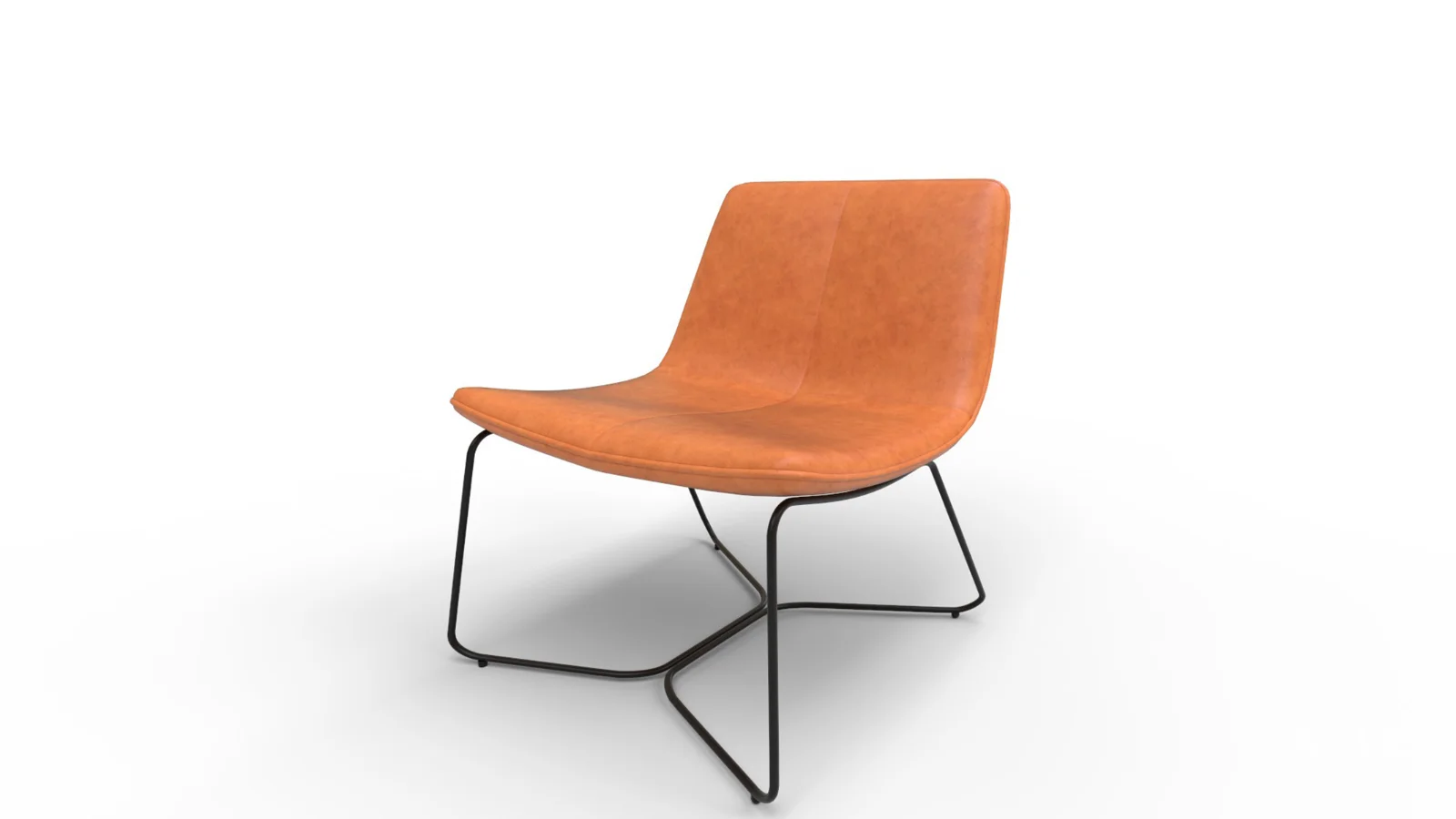 Tan Slope Lounge Chair - Image 5