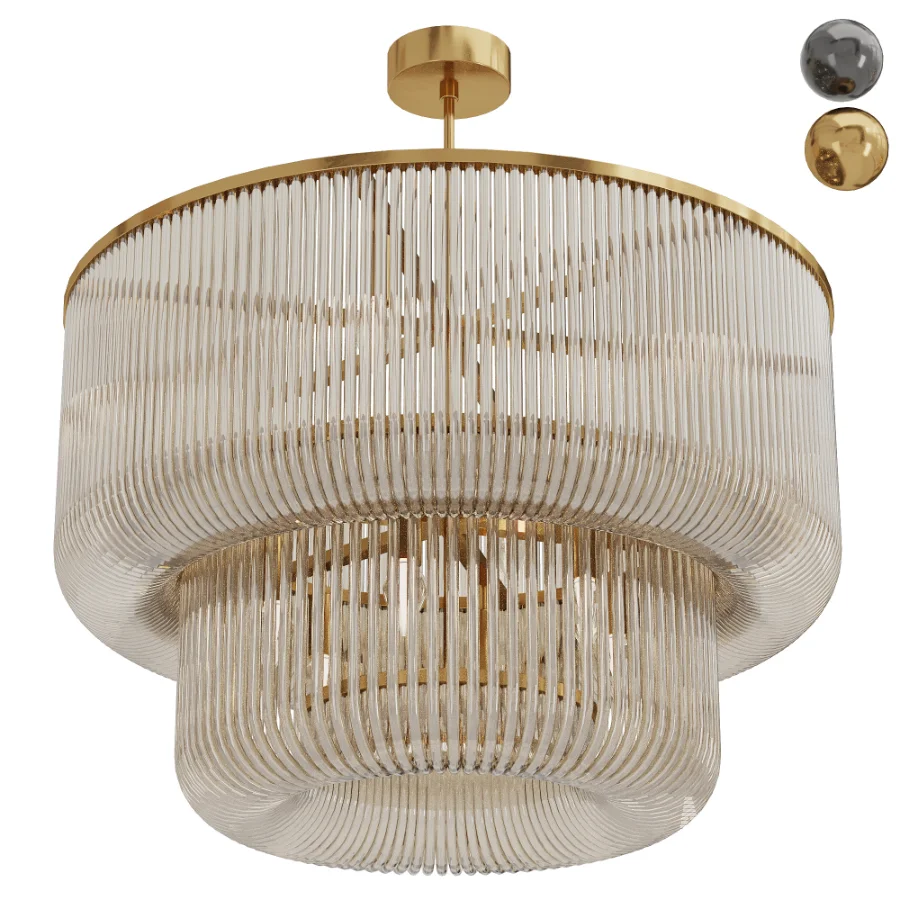 Bovola Glass Rod Chandelier - Image 1