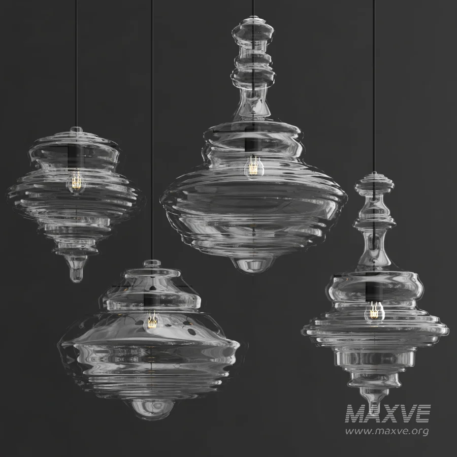 GLASS SUSPENSION PENDANT LAMP - Image 3
