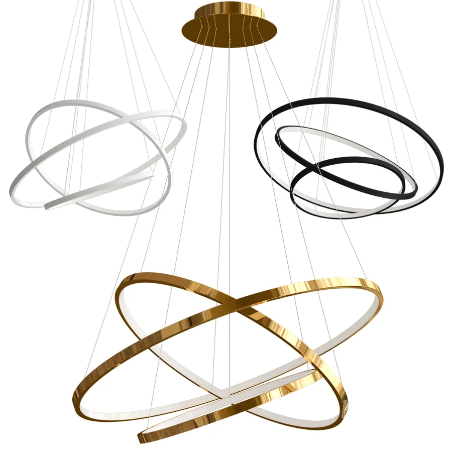 Indoor Modern Circular Ring CHandelier - Image 3