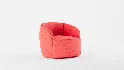 Tub Swivel Chair Sand Velvet - Thumbnail 10