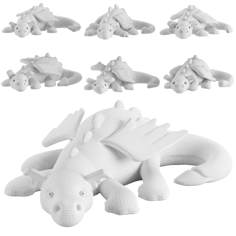 Plush Toys Set 27-Plush Dragon - Image 9