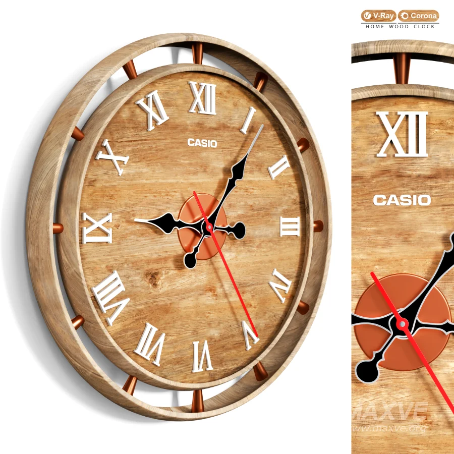 HOME WOOD CLOCK - Image 1
