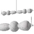 Alabaster Pebble Linear Chandelier - Thumbnail 7