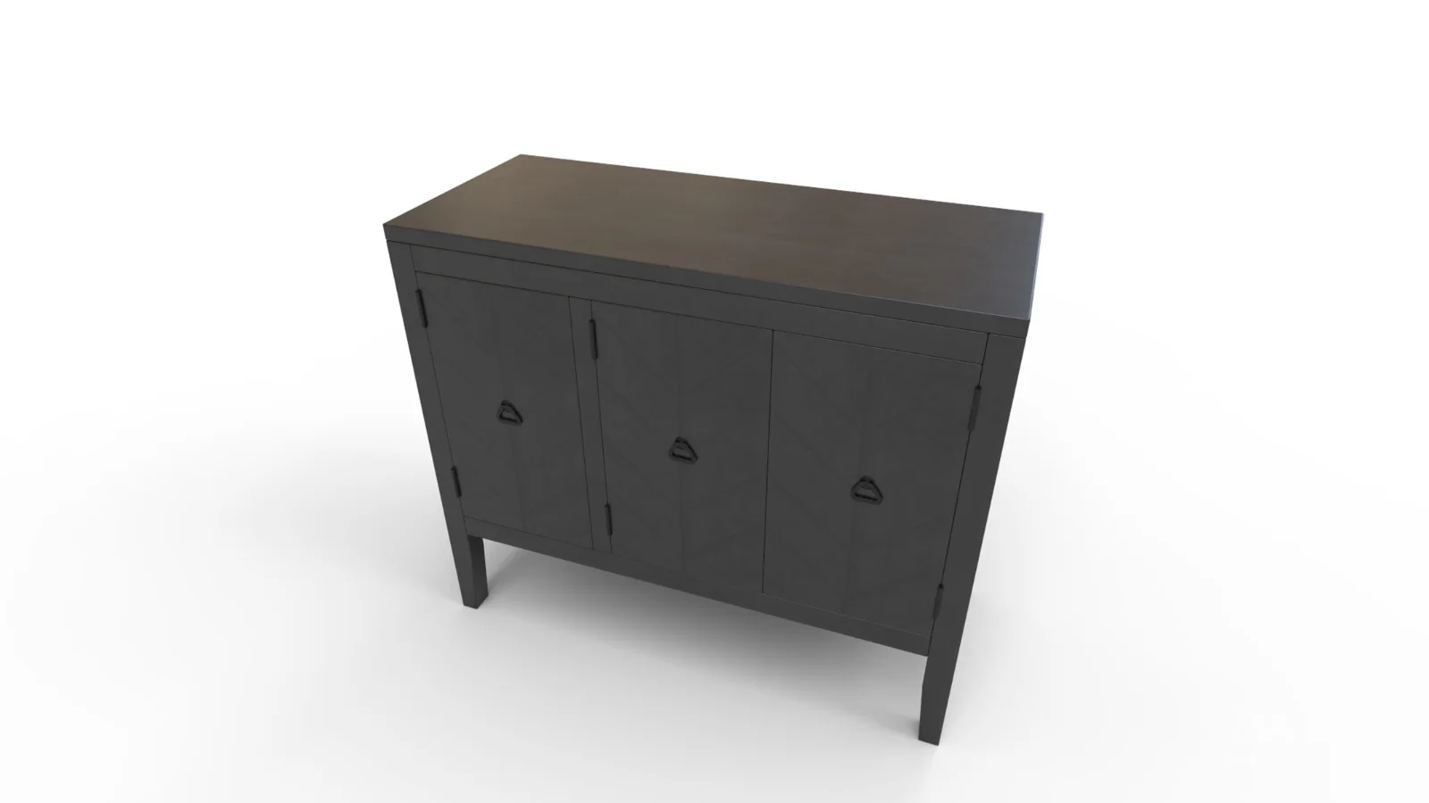 TallSolidWood Door Accent Cabinet - Image 5