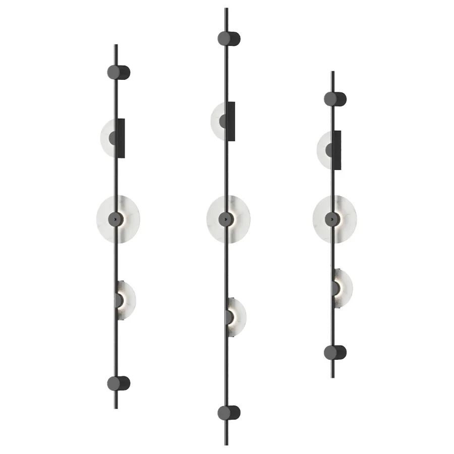 Alabaster Wall Sconce Black by Dekoor - Image 4