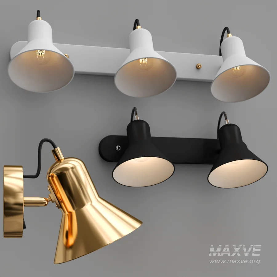 Wall lamp with switch - Image 2