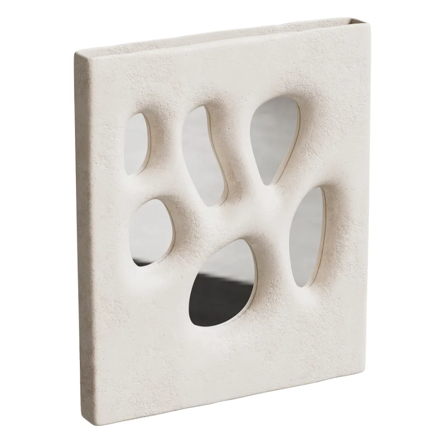 Abstract Hole Wall Art Mirror - Image 1