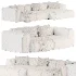 Modular sofa Mail3 Bucle Silver - Thumbnail 5