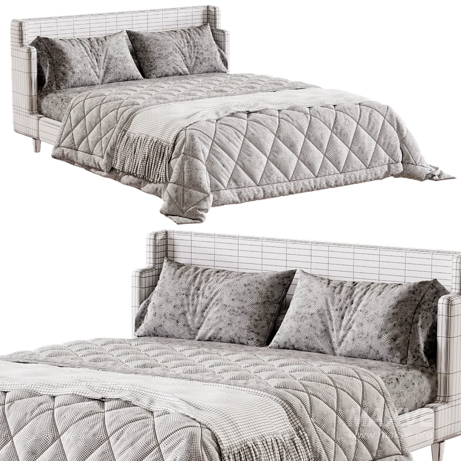 Julia Fabric Queen Bed - Image 5