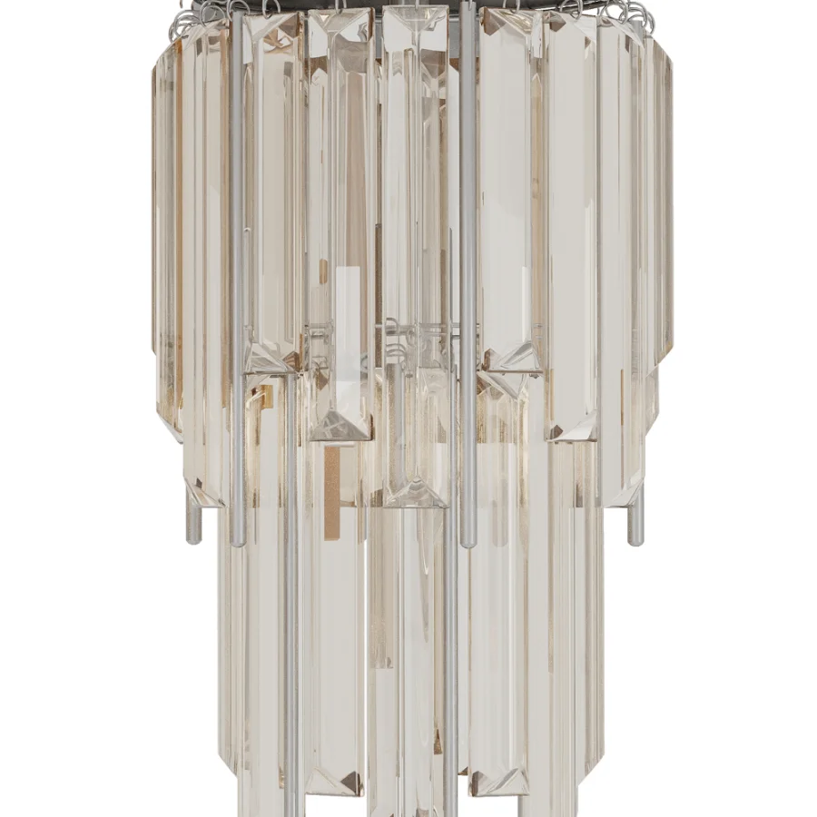 Athean Light Glam Brass Crystal Wall Sconce - Image 4