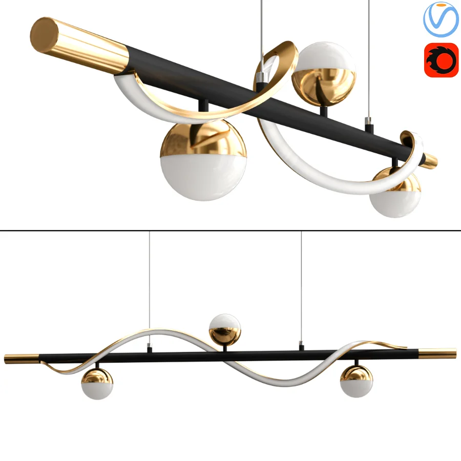 Modern Bubble Light Chandelier - Image 1