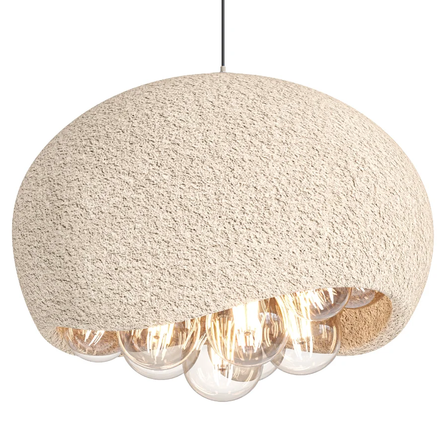 Micro-Cement Nordic Cream Style Pendant Light - Image 3