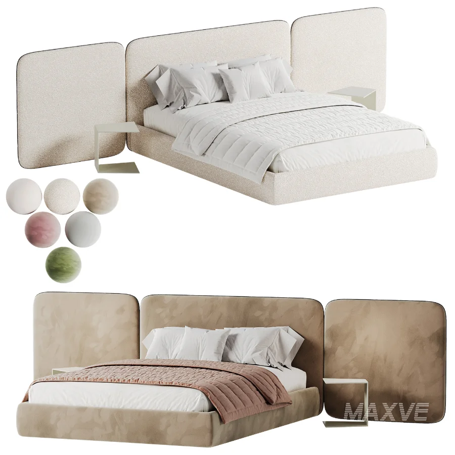 Modern Double Bed 02 - Image 7