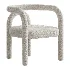 Modern Design Armless Open Back Chairs Fabric Dining Chairs - Thumbnail 5