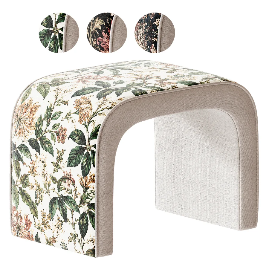BREC pouf by BORDADO in three prints - Image 5