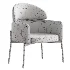 Simple Padded Arm Chair with Arms - Thumbnail 7