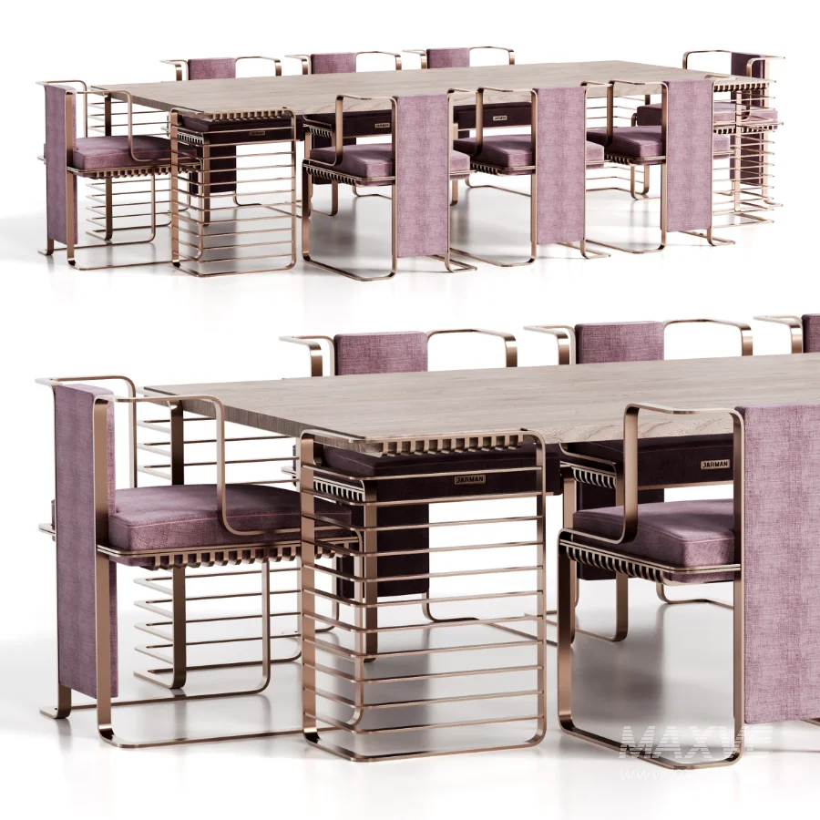 JARMAN DINING TABLE AND CHAIR - Image 2