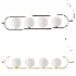 Abbacus pendant long lamp by Aromas - Thumbnail 4