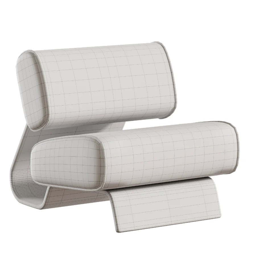 Fabric Lounge Chair - Image 2